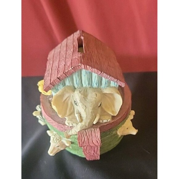 Vintage Noah's Ark Piggy Coin Bank Granny Core Grandchild Gift Religiious - Picture 4 of 8